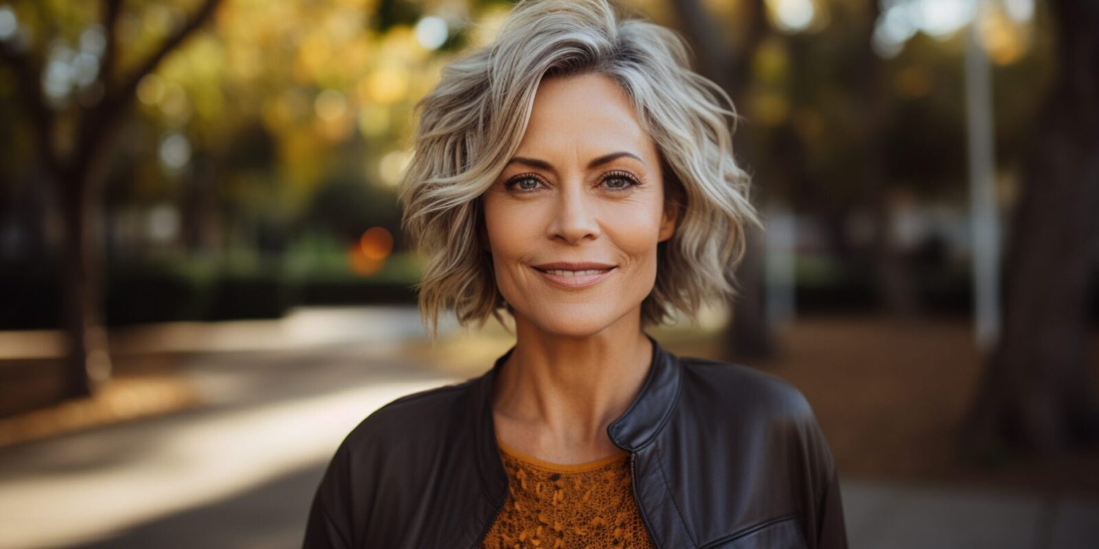 Graue Haare mit Strähnchen aufpeppen - Lowlights der neue Balayage Trend