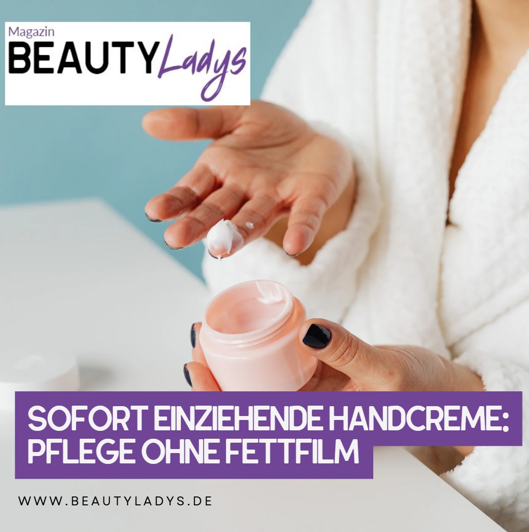 Sofort einziehende Handcreme Pflege ohne Fettfilm Sofort einziehende Handcreme Pflege ohne Fettfilm
